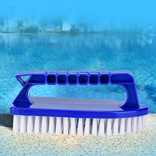 TOPINCN Swimming Pool Step Corner Brush Hand-held Door Window Tools with Fine Bristles Nonslip Handle