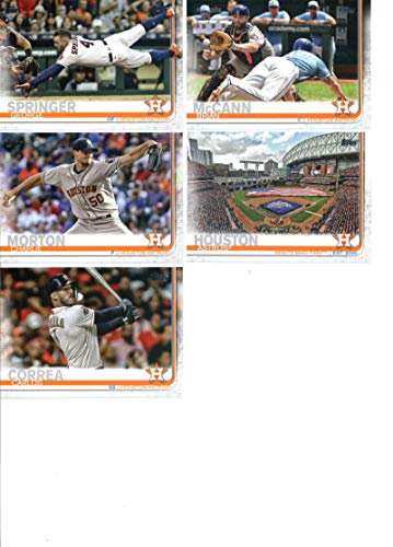 2019 Topps Complete (Series 1 & 2) Baseball Houston Astros Team Set of 29 Cards: Carlos Correa(#32), Yuli Gurriel(#55), Justin Verlander(#57), Kyle Tucker(#60), Hector Rondon(#91), Brad Peacock(#136), Minute Maid Park(#159), Charlie Morton(#169), Jose Alt