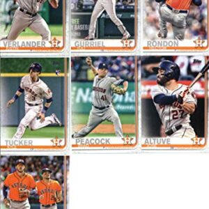 2019 Topps Complete (Series 1 & 2) Baseball Houston Astros Team Set of 29 Cards: Carlos Correa(#32), Yuli Gurriel(#55), Justin Verlander(#57), Kyle Tucker(#60), Hector Rondon(#91), Brad Peacock(#136), Minute Maid Park(#159), Charlie Morton(#169), Jose Alt