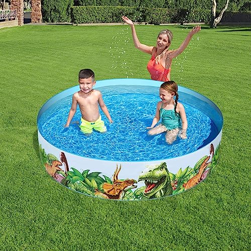 Bestway BW55022-20 Dinosaurous Fill 'N Fun Kiddie Paddling Pool, 1.83 m x 38 cm One Size,Multicolor