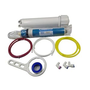 huining reverse osmosis membrane 100gpd-1812/2012 ro membrane housing kit with 1/4 quick connector,check valve,water pipe,wrench whole set for residential household hospital water filtration system