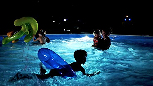 Nightlighter LED Aboveground Pool, 750 Lumens –Underwater Lighting, Easy to Install Under The Top Rail, ETL Listed, NL50, Grey