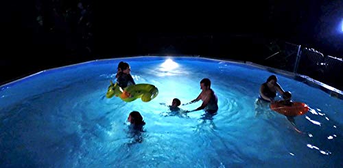 Nightlighter LED Aboveground Pool, 750 Lumens –Underwater Lighting, Easy to Install Under The Top Rail, ETL Listed, NL50, Grey