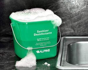 alpine industries 6 qt. green cleaning pail, green