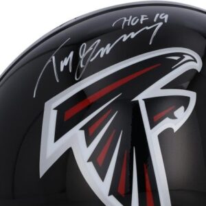 Tony Gonzalez Atlanta Falcons Autographed Riddell Replica Helmet with "HOF 19" Inscription - Autographed NFL Helmets