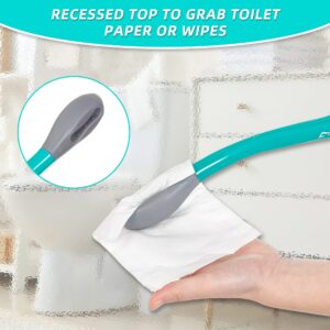 Fanwer Toilet Aids Kit for Wiping - 15" Long Reach Comfort Wipe and Curve Brush, for Wiping It Yourself, Ideal Bathroom Aid for Limited Mobility