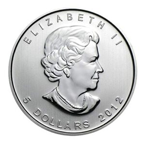 2012 Canadian Maple Leaf .9999 Silver $5 Brilliant Uncirculated
