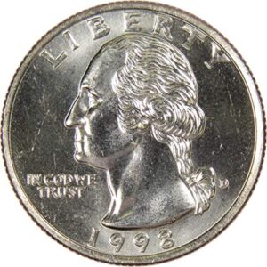 1998 d washington quarter bu uncirculated mint state 25c us coin collectible