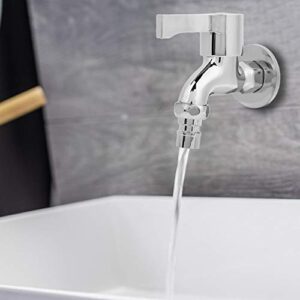 G1/2" Copper Water Faucet Laundry Bathroom Tap Washing Machine Faucet Wall Mounted Single Cold Water Tap Mop Pond Bibcock