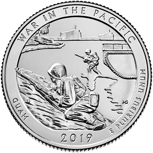 2019 S BU War in the Pacific National Historical Park Guam National Park NP Quarter Choice Uncirculated US Mint