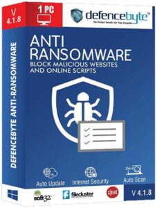 defencebyte anti-ransomware | 1 device | 1 year subscription | activation code by mail