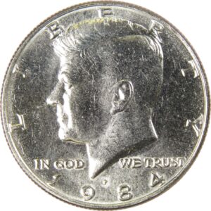 1984 p kennedy half dollar bu uncirculated mint state 50c us coin collectible