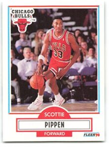 1990-91 fleer #30 scottie pippen nm-mt chicago bulls officially licensed nba basketball trading card