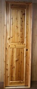 rustic cedar kitchen pantry door