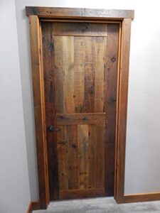 barnwood door with natural finish
