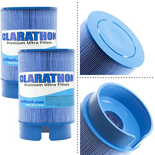 Clarathon Replacement for SofTub 8553 2009+ Spa Models - Blue Media Hot Tub Filters 2-Pack