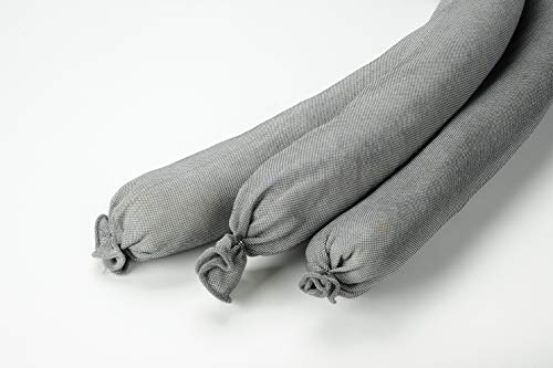 Universal Absorbent Socks – Snake for Oil and Water – 3” x 48” – Absorbing up to 10 Gallons – Super Poly Sock Absorber for Spill by Garage Door or Basement Floor – Pack of 10 (10)