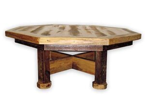 barn wood octagon table