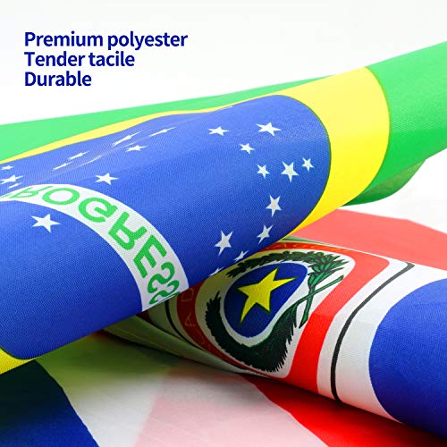 Anley Latin America 23 Countries String Flags - Assorted Latino Flag Banners for Heritage Hispanic Month International Events Conference Party Decoration Sports Bars - 32 Ft 23 Flags