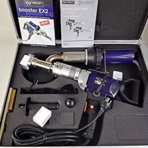 WELDY 3400W Handheld Plastic Extrusion Welding Machine kit Hot Air Plastic Welder Gun Vinyl Weld Extruder Welder Machine (EX2)