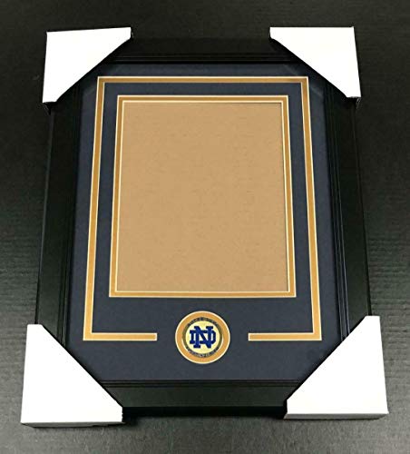 NOTRE DAME FIGHTING IRISH Medallion Frame Kit 8x10 Photo Double Mat VERTICAL