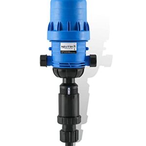 NEWTRY 1%-10% Fertilizer Injector for Drip Irrigation, Adjustable Water Powered Dosing Pump, 3/4" NPT