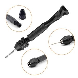 Professional Pin Vise Hand Drill Bits, Mini Twist Drill Bits Set (0.8-3.0mm), Precision Hand Drill Bits Rotary Tools Set of 11, for Metal Wood, Manual Work DIY, Jewelry, Assembling, Model Making