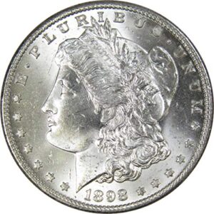 1898 o morgan dollar bu choice uncirculated mint state 90% silver $1 us coin