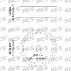 KES Vessel Sink, Bathroom Vessel Sink Bowl 16 Inch Round Above Counter Circular White Vessel Sink Countertop Sink for Cabinet Lavatory Vanity, BVS121