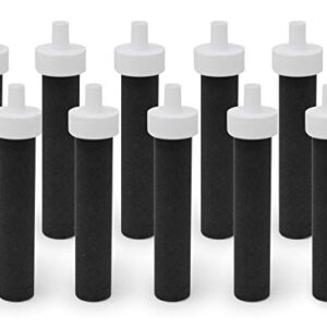 Fette Filter Replacement Filters for Brita Water Bottles – BPA Free Water Filters Compatible with Brita Hard-Sided Bottles & Sport Sided Bottles – Compare to Part #BB06. (Pack of 10)