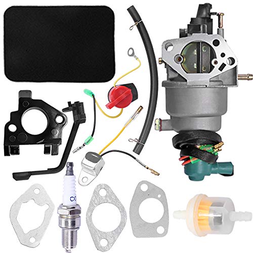 0G8442A111 Carburetor for Generac GP5000 GP5500 GP6500 GP6500E 5KW 5.5KW 6.5KW 389cc Generator with Air Filter Tune Up Kit