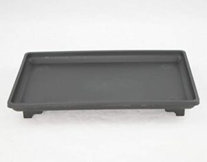 1 rectangular black plastic humidity/drip tray for bonsai tree and house indoor plantes - 9"x 6"x 1"