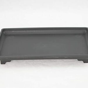 1 Rectangular Black Plastic Humidity/Drip Tray for Bonsai Tree and House Indoor Plantes - 9"x 6"x 1"