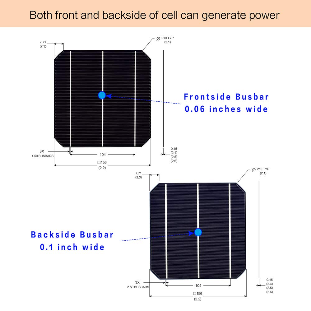 Winnewsun Flexible Solar Panel Bifacial Flexible Solar Panel 100W New Generation High Efficiency Solar Panel New Technology Solar Panel