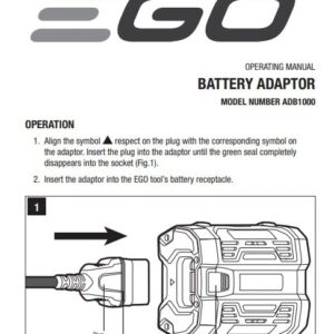 EGO Power+ Commercial Series ADB1000 Adaptor for Model BAX1501/ BH1000/BHX1000