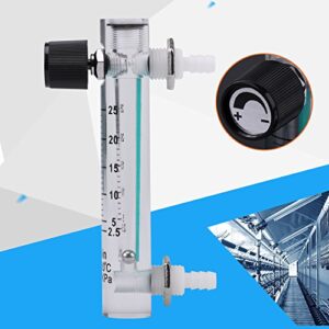 Oxygen Air Flow Meter,LZQ-5 2.5-25LPM Gas Flowmeter Regulator Flow Meter for Oxygen Air Gas Conectrator