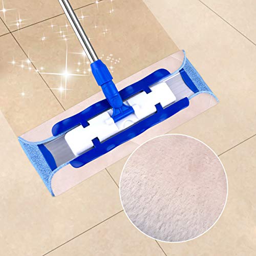 KEEPOW Microfiber Mop Cloth Refills Compatible with MR.SIGA Professional Microfiber Mop, Double Side use, Wet & Dry Mopping, Pack of 5