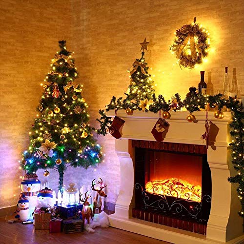 Moobibear LED String Lights, 164ft 500 LED Fairy Lights Plug in, Dimmable Outdoor Tree Lights, UL-Listed Warm White Copper String Lights Remote Control for Room Patio Wedding Christmas Festival Decor