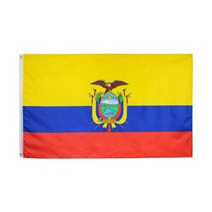 anjor ecuador flag 3x5 foot ecuadoran national flags with brass grommets 3 x 5 ft