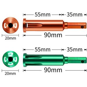 2 Pieces Wire Twisting Tools, Wire Stripper and Twister, Wire Terminals Power Tools for Stripping and Twisting Wire Cable, both Manual and Electric (Green and Orange)