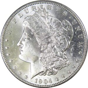 1904 o morgan dollar bu choice uncirculated mint state 90% silver $1 us coin