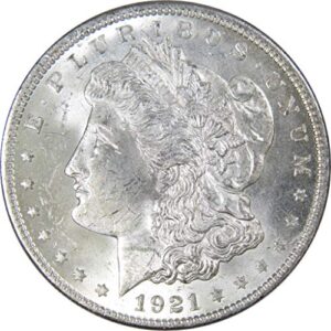 1921 morgan dollar bu uncirculated mint state 90% silver $1 us coin collectible