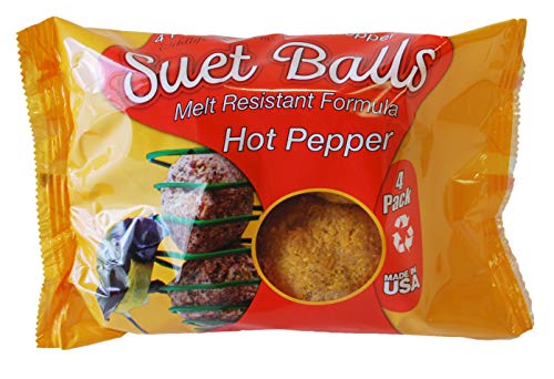 Wildlife Sciences Melt Resistant Suet Balls Variety 16 Pack, 4 Wrapped Packs of 4 Bird Suet Balls