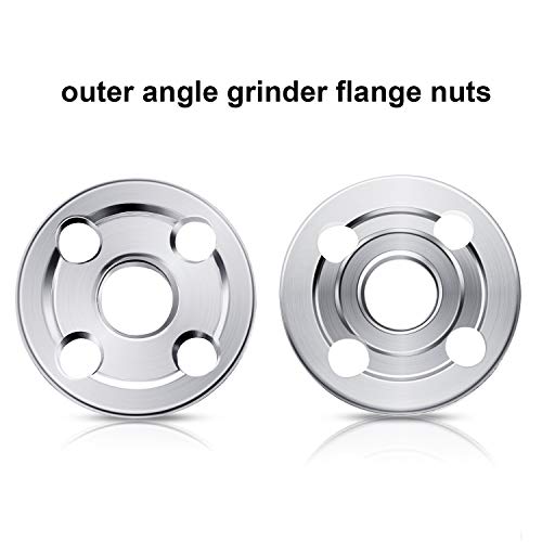 100mm Angle Grinder Replacement Parts - Angle Grinder Spanner wrench, Grinder Inner Flange Nut & Grinder Outer Flange Nut Compatible with Makita