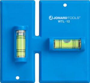 jonard tools wtl-12, wall box template and level for old work electrical boxes,blue