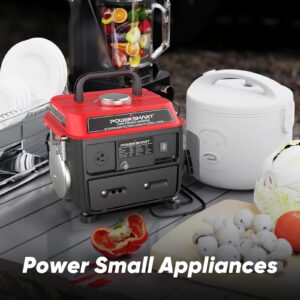 PowerSmart 1200W Portable Generator, Small Generator for Camping Outdoor, Ultralight, EPA & CARB Compliant