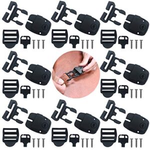 8 set hot tub cover clips replacement latch repair kit have slot, latches clip lock with keys and hardwares (8 pack)