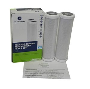 genuine ge fx12p replacement filters for ge gxrm10rbl ro systems includes retail boxes, silicon o-ring lubricant, instruction, certificate, 1 box with 2 filters inside, also for ge pnrv12 gxrv10