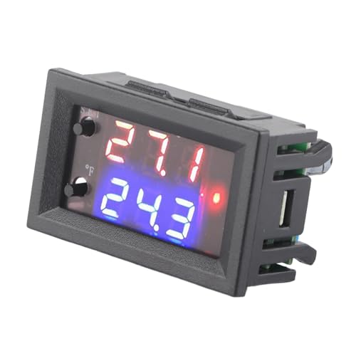 Digital Display Microcomputer Thermostat, DC12V Temperature Controller Switch with Sensor for Temperature Control Protection Fields.