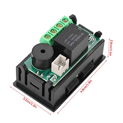 Digital Display Microcomputer Thermostat, DC12V Temperature Controller Switch with Sensor for Temperature Control Protection Fields.